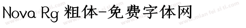 Nova Rg 粗体字体转换